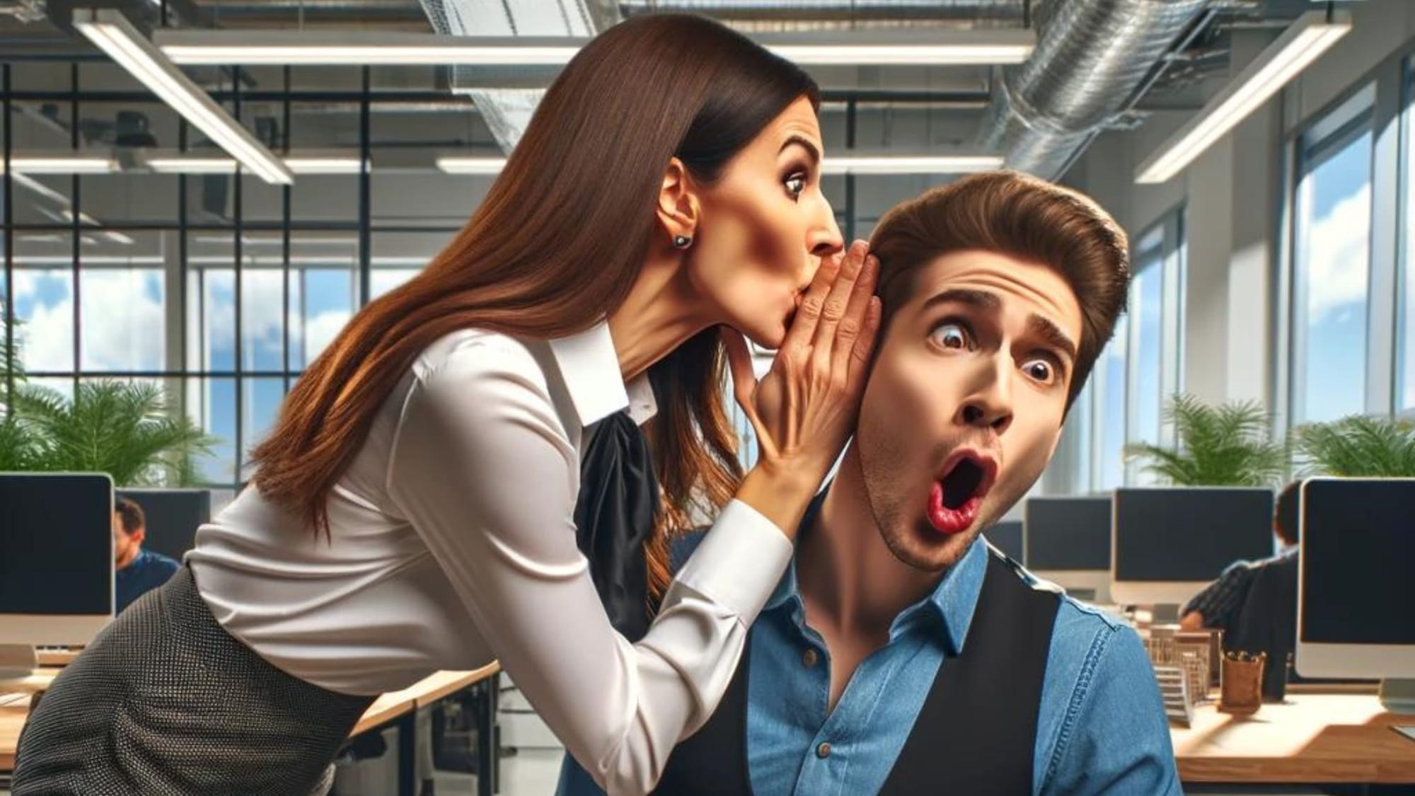 Strange Coworkers: The Woman Who Blows In Everyone's Ear In The Workplace
