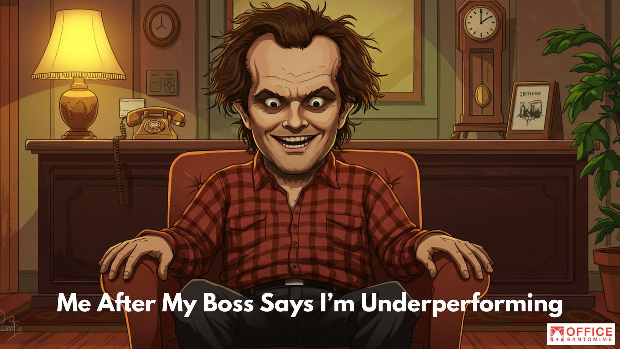 When Your Boss Says You’re Underperforming — and You Mentally Snap Like It’s The Shining