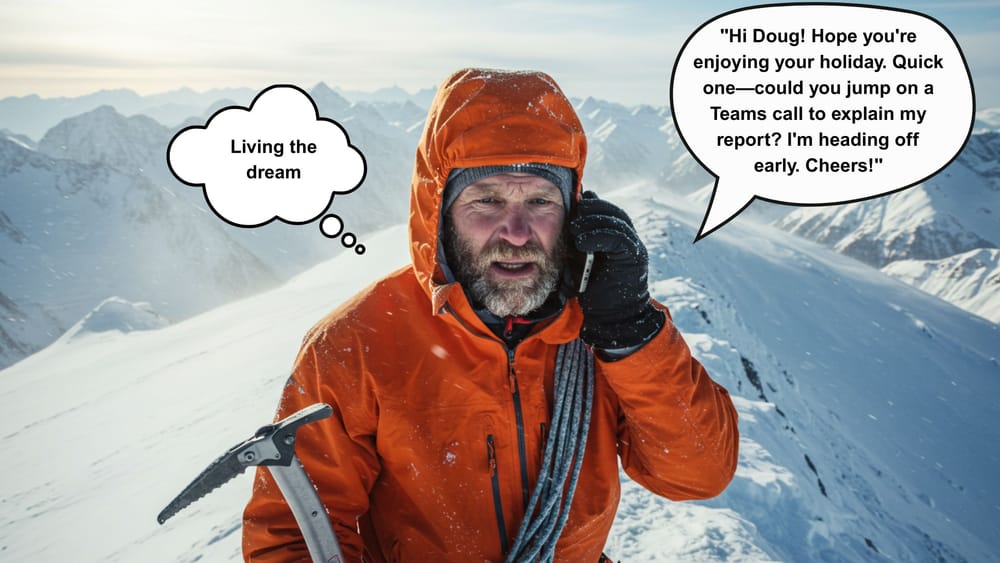 "Doug’s on Everest, But Sure—Let’s Hop on a Teams Call" post image