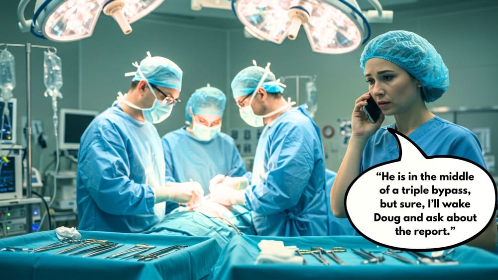 "Doug's Having a Triple Bypass, But Sure—Let's Chase the Report" post image