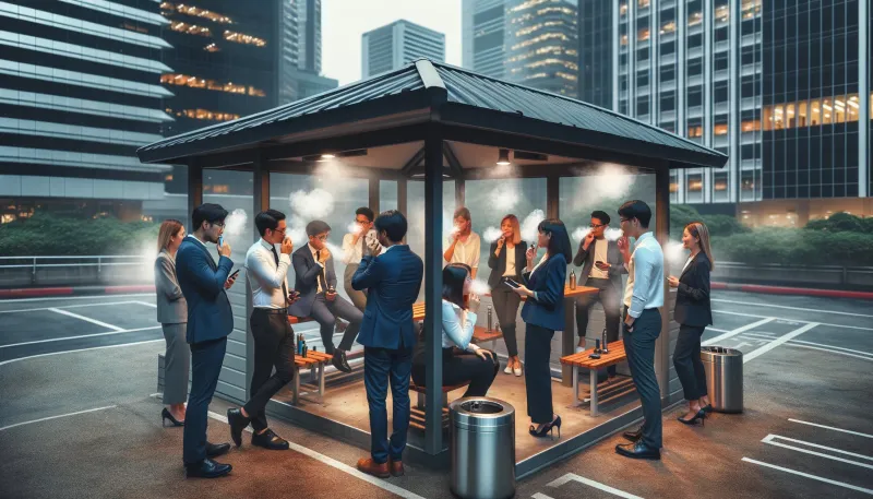 10 Reasons the Vape Shelter Is the Secret Networking Hub of the Office post image