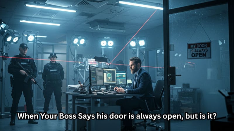The Myth of the Open-Door Policy: Why Your Boss’s Office Is More Fortified Than Fort Knox post image