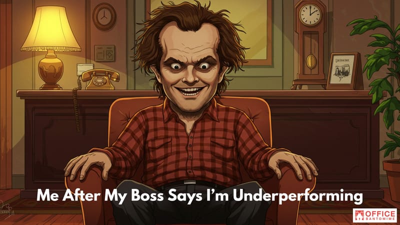 When Your Boss Says You’re Underperforming — and You Mentally Snap Like It’s The Shining post image