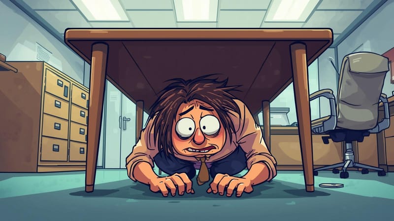 8 Hilarious Strategies to Survive the Office: The Corporate Hide-and-Seek Game post image