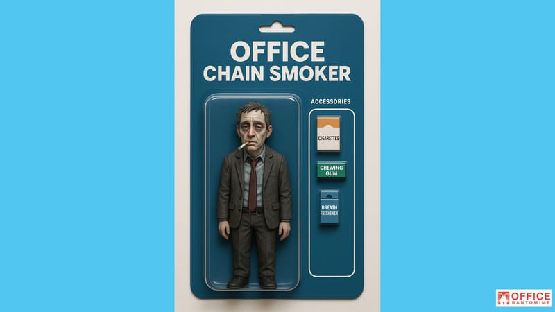 Meet the Office Chain Smoker: Always Outside, Always Stressed post image